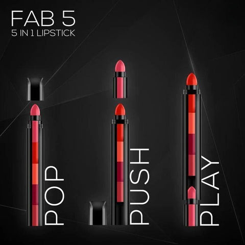 5 in 1 Lipstick Matte lipsticks Waterproof | Long Lasting |Lipstick Long lasting Random Shades Lipsticks 3.5g